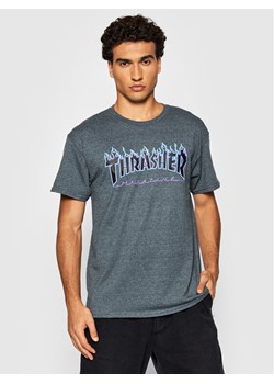 Thrasher T-Shirt Flame Granatowy Regular Fit ze sklepu MODIVO w kategorii T-shirty męskie - zdjęcie 182640517