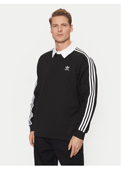 adidas Polo adicolor Rugby IZ4806 Czarny Regular Fit ze sklepu MODIVO w kategorii T-shirty męskie - zdjęcie 182640595