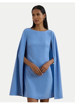 LAUREN RALPH LAUREN Sukienka koktajlowa 253855210033 Niebieski Slim Fit ze sklepu MODIVO w kategorii Sukienki - zdjęcie 182640659