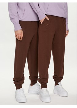 Pangaia Spodnie dresowe Merino Brązowy Regular Fit ze sklepu MODIVO w kategorii Spodnie męskie - zdjęcie 182640827