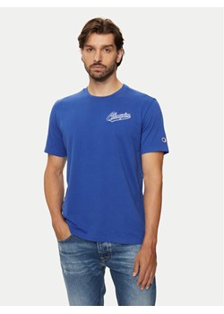Champion T-Shirt 218526 Niebieski Regular Fit ze sklepu MODIVO w kategorii T-shirty męskie - zdjęcie 182640949