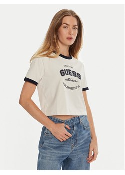 Guess T-Shirt V4BI08 K8FQ4 Biały Boxy Fit ze sklepu MODIVO w kategorii Bluzki damskie - zdjęcie 182641087