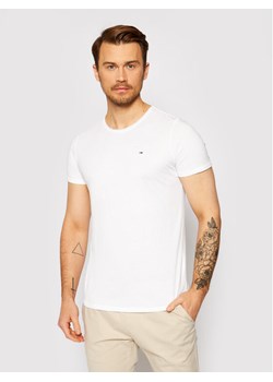 Tommy Jeans T-Shirt Jaspe Biały Slim Fit ze sklepu MODIVO w kategorii T-shirty męskie - zdjęcie 182641127