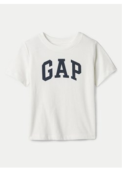 Gap T-Shirt 888285-02 Biały Regular Fit ze sklepu MODIVO w kategorii T-shirty chłopięce - zdjęcie 182641156