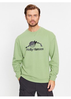 Helly Hansen Bluza Yu Crew Sweater 2.0 53891 Zielony Regular Fit ze sklepu MODIVO w kategorii Bluzy męskie - zdjęcie 182641268