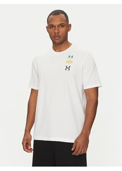 Under Armour T-Shirt EVOL Logo 1390165 Biały Regular Fit ze sklepu MODIVO w kategorii T-shirty męskie - zdjęcie 182641275