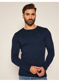 Tommy Jeans Longsleeve DM0DM04409 Granatowy Slim Fit ze sklepu MODIVO w kategorii T-shirty męskie - zdjęcie 182641438