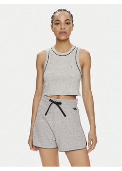 Tommy Hilfiger Top UW0UW05232 Szary Slim Fit ze sklepu MODIVO w kategorii Bluzki damskie - zdjęcie 182641487
