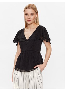 NAF NAF Bluzka Halbala XENC40 Czarny Regular Fit ze sklepu MODIVO w kategorii Bluzki damskie - zdjęcie 182641549