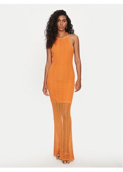 Guess Sukienka codzienna Sophie W4GK24 Z3E60 Pomarańczowy Slim Fit ze sklepu MODIVO w kategorii Sukienki - zdjęcie 182641576