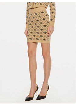 Guess Spódnica mini W4BD0S Z3JD2 Beżowy Regular Fit ze sklepu MODIVO w kategorii Spódnice - zdjęcie 182641696