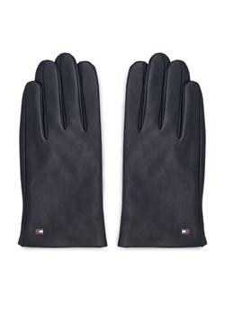 Tommy Hilfiger Rękawiczki Męskie Essential Flag Leather Gloves AM0AM11482 Granatowy ze sklepu MODIVO w kategorii Rękawiczki męskie - zdjęcie 182641739