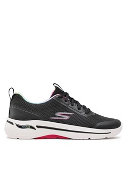 Skechers Sneakersy Go Walk Arch Fit 124868/BKHP Czarny ze sklepu MODIVO w kategorii Buty sportowe damskie - zdjęcie 182641786