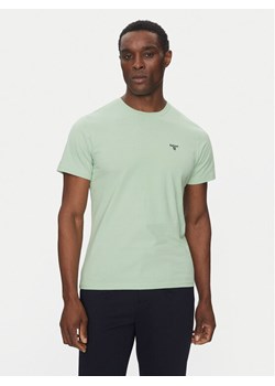 Barbour T-Shirt Essential Sports MTS0331GN45 Zielony Tailored Fit ze sklepu MODIVO w kategorii T-shirty męskie - zdjęcie 182641787