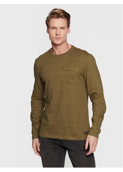 Blend Longsleeve 20714549 Zielony Regular Fit ze sklepu MODIVO w kategorii T-shirty męskie - zdjęcie 182641795