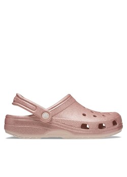 Crocs Klapki Classic Glitter Clog Quartz 205942 Różowy ze sklepu MODIVO w kategorii Klapki damskie - zdjęcie 182641798