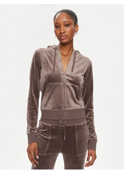 Juicy Couture Bluza Robertson JCAP176 Brązowy Slim Fit ze sklepu MODIVO w kategorii Bluzy damskie - zdjęcie 182641916