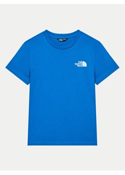 The North Face T-Shirt Simple Dome NF0A8DRP Niebieski Regular Fit ze sklepu MODIVO w kategorii T-shirty chłopięce - zdjęcie 182641946