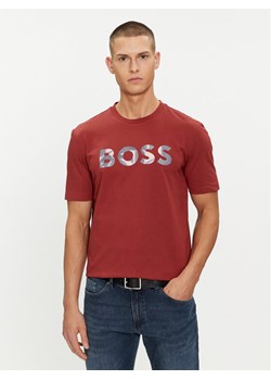Boss T-Shirt Thompson 15 50513382 Czerwony Regular Fit ze sklepu MODIVO w kategorii T-shirty męskie - zdjęcie 182641975