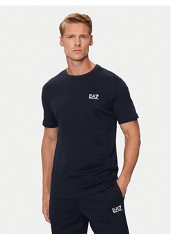 EA7 Emporio Armani T-Shirt 8NPT25 PJVPZ 1562 Granatowy Regular Fit ze sklepu MODIVO w kategorii T-shirty męskie - zdjęcie 182642295
