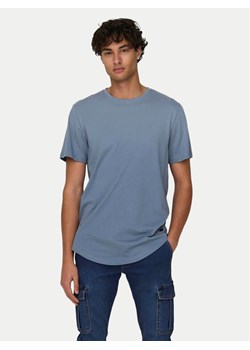 Only & Sons T-Shirt Matt 22002973 Niebieski Regular Fit ze sklepu MODIVO w kategorii T-shirty męskie - zdjęcie 182642296