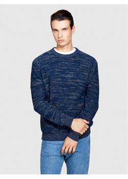 Sisley Sweter 117GT102V Granatowy Regular Fit ze sklepu MODIVO w kategorii Swetry męskie - zdjęcie 182642329
