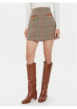 Tommy Hilfiger Spódnica mini WW0WW43013 Brązowy Regular Fit ze sklepu MODIVO w kategorii Spódnice - zdjęcie 182642369
