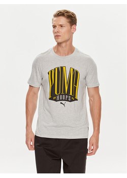 Puma T-Shirt TSA 624819 Szary Regular Fit ze sklepu MODIVO w kategorii T-shirty męskie - zdjęcie 182642399