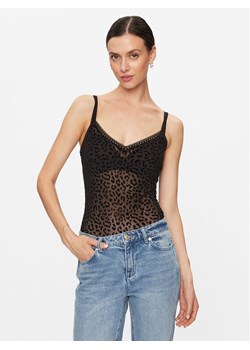 Morgan Top 232-BEO Czarny Slim Fit ze sklepu MODIVO w kategorii Bluzki damskie - zdjęcie 182642406