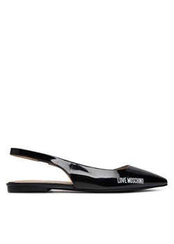 LOVE MOSCHINO Sandały JA11021G1MIH0000 Czarny ze sklepu MODIVO w kategorii Balerinki - zdjęcie 182642578