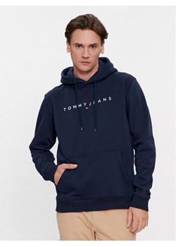 Tommy Jeans Bluza Linear Logo DM0DM17985 Granatowy Regular Fit ze sklepu MODIVO w kategorii Bluzy męskie - zdjęcie 182642617