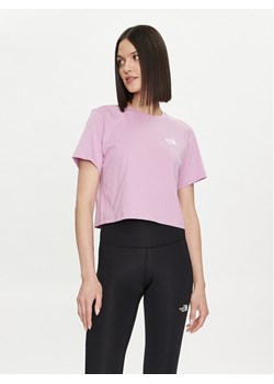 The North Face T-Shirt NF0A880N Różowy Regular Fit ze sklepu MODIVO w kategorii Bluzki damskie - zdjęcie 182642626