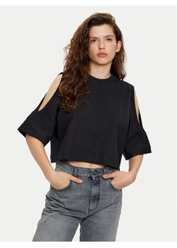 HUGO T-Shirt Dewaja 50530453 Czarny Oversize ze sklepu MODIVO w kategorii Bluzki damskie - zdjęcie 182642729