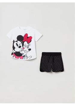 OVS Komplet t-shirt i spodenki 1763503 Biały Regular Fit ze sklepu MODIVO w kategorii Komplety dziewczęce - zdjęcie 182642735
