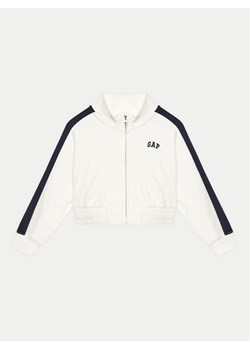 Gap Bluza 745912-01 Biały Relaxed Fit ze sklepu MODIVO w kategorii Bluzy dziewczęce - zdjęcie 182642906