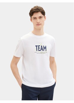 Tom Tailor Denim T-Shirt 1040838 Biały Regular Fit ze sklepu MODIVO w kategorii T-shirty męskie - zdjęcie 182642939