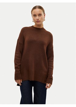 Vero Moda Sweter 10269229 Brązowy Loose Fit ze sklepu MODIVO w kategorii Swetry damskie - zdjęcie 182642945