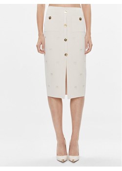Pinko Spódnica midi Donkey 101884 A16F Beżowy Slim Fit ze sklepu MODIVO w kategorii Spódnice - zdjęcie 182643229