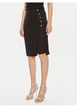 Guess Spódnica midi Elis W4YD53 KAQL2 Czarny Slim Fit ze sklepu MODIVO w kategorii Spódnice - zdjęcie 182643285
