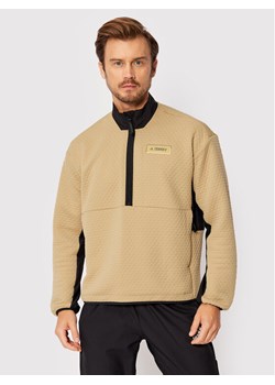 adidas Polar Terrex Hike H51492 Beżowy Regular Fit ze sklepu MODIVO w kategorii Bluzy męskie - zdjęcie 182643289