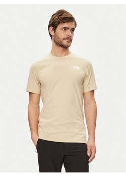 The North Face T-Shirt Redbox NF0A87NP Beżowy Regular Fit ze sklepu MODIVO w kategorii T-shirty męskie - zdjęcie 182643407