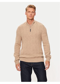 Pierre Cardin Sweter C5 51122/5076/8115 Beżowy Regular Fit ze sklepu MODIVO w kategorii Swetry męskie - zdjęcie 182643489