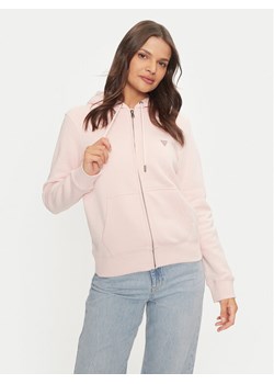 Guess Jeans Bluza W4YQ03 KC811 Różowy Regular Fit ze sklepu MODIVO w kategorii Bluzy damskie - zdjęcie 182643505