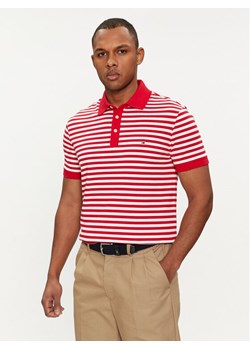 Tommy Hilfiger Polo 1985 MW0MW17771 Czerwony Slim Fit ze sklepu MODIVO w kategorii T-shirty męskie - zdjęcie 182643575