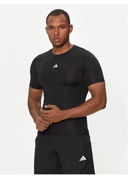 adidas Koszulka techniczna Techfit Compression JE6698 Czarny Slim Fit ze sklepu MODIVO w kategorii T-shirty męskie - zdjęcie 182643598