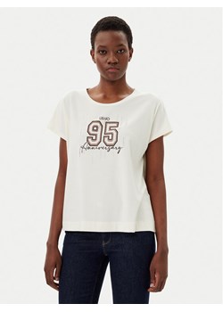 Liu Jo Sport T-Shirt TA5268 JS005 Écru Regular Fit ze sklepu MODIVO w kategorii Bluzki damskie - zdjęcie 182643655