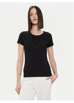 4F T-Shirt 4FWSS24TTSHF1163 Czarny Slim Fit ze sklepu MODIVO w kategorii Bluzki damskie - zdjęcie 182643689