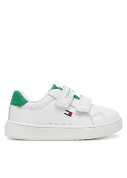 Tommy Hilfiger Sneakersy Low Cut Velcro Sneaker T1X9-33836-1355 M Biały ze sklepu MODIVO w kategorii Buty sportowe dziecięce - zdjęcie 182643696