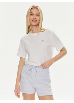 Lacoste T-Shirt TF7215 Biały Loose Fit ze sklepu MODIVO w kategorii Bluzki damskie - zdjęcie 182643757