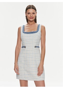 Guess Sukienka codzienna W4RK16 WFWV2 Błękitny Bodycon Fit ze sklepu MODIVO w kategorii Sukienki - zdjęcie 182643895